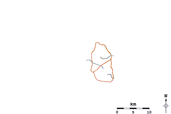 Routes et rivières à proximité Jasmine Point