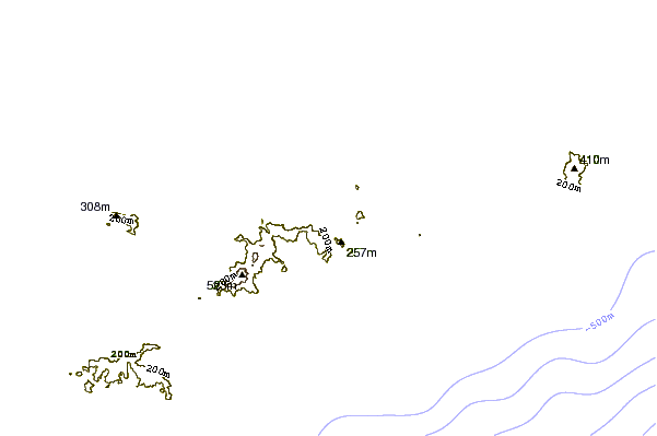 Littoral autour Josiahs Bay