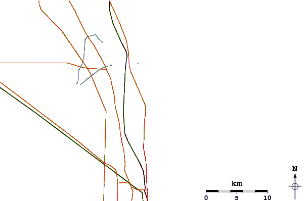 Routes et rivières à proximité Juno Pier