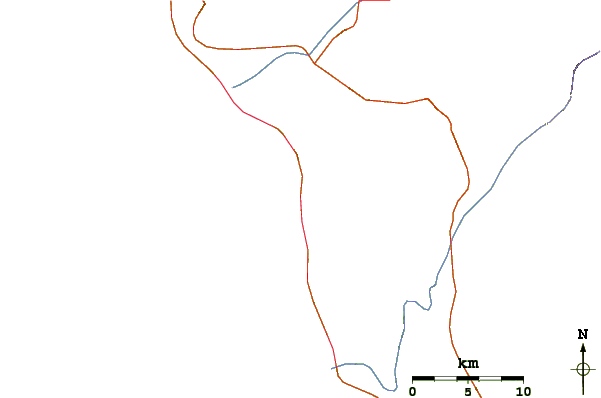 Routes et rivières à proximité K-108