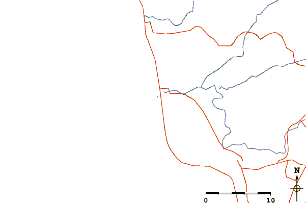 Routes et rivières à proximité K-55 1/2