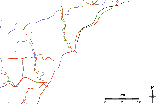Routes et rivières à proximité Kaifu Rivermouth