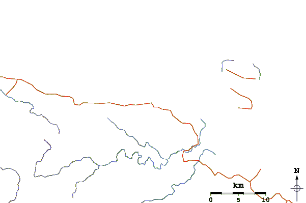 Routes et rivières à proximité Karawop