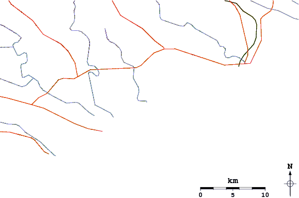 Routes et rivières à proximité Kellys Beach