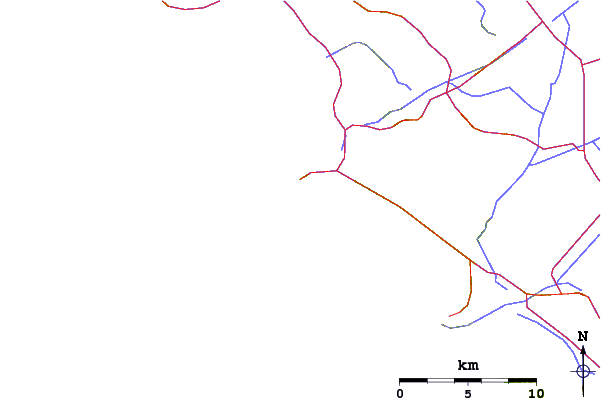 Routes et rivières à proximité Kelps