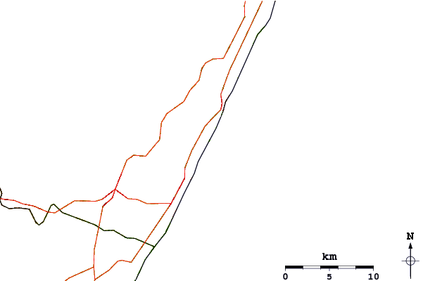 Routes et rivières à proximité Kelso (Happy Wanderers)