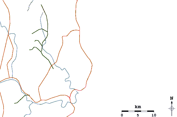 Routes et rivières à proximité Kijal
