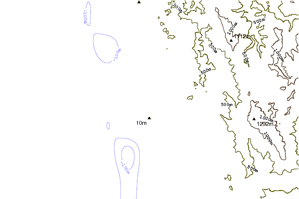 Littoral autour Klamath Rivermouth