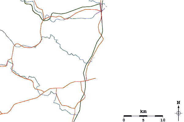 Routes et rivières à proximité Kodogawa