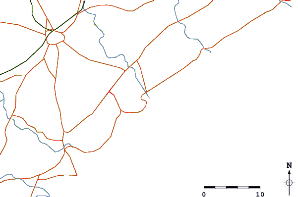 Routes et rivières à proximité Konada Bar