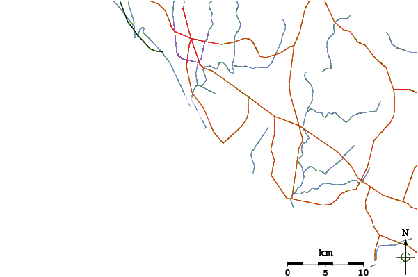 Routes et rivières à proximité Kovalam