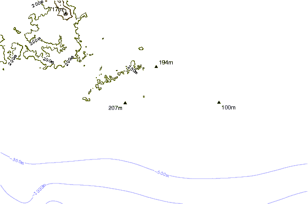 Littoral autour Kuta Bay-Lombok