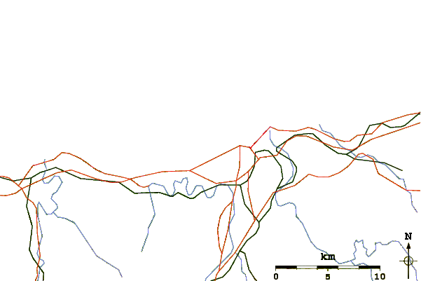 Routes et rivières à proximité La Concha