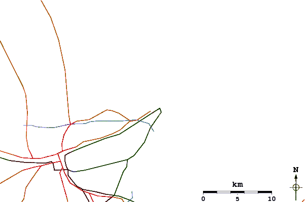 Routes et rivières à proximité La Marsa (La Coupole) Tunis