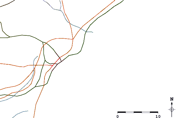 Routes et rivières à proximité Cabo de las Huertas