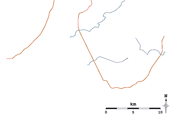 Routes et rivières à proximité Laggan Bay (Islay)
