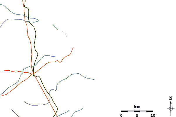 Routes et rivières à proximité Lajao (Baia dos Golfinhos)