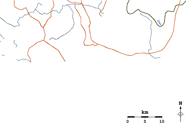 Routes et rivières à proximité Las Flores