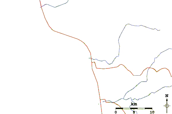Routes et rivières à proximité Las Gaviotas