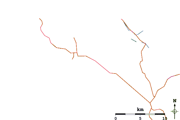 Routes et rivières à proximité Long Beach (Tofino Airport)
