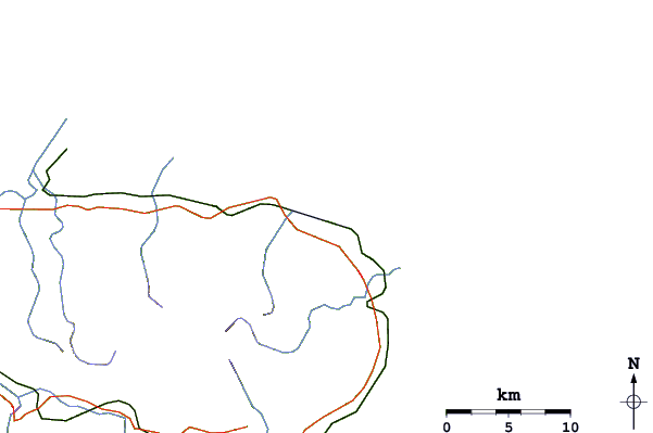 Routes et rivières à proximité Luquillo - La Selva