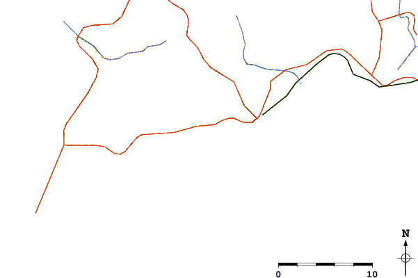 Routes et rivières à proximité Rocha Negra