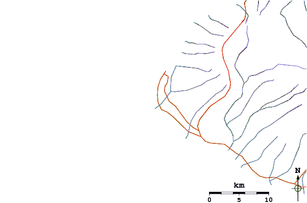 Routes et rivières à proximité Majors Bay