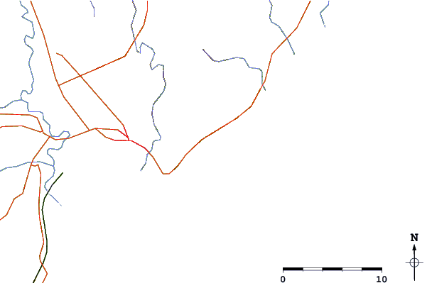 Routes et rivières à proximité Makorori Centre