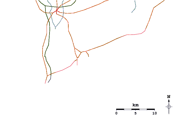 Routes et rivières à proximité Montoya