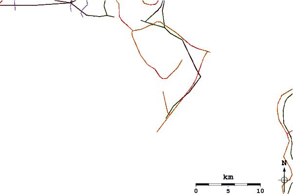 Routes et rivières à proximité Nagai Point