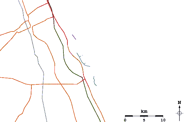 Routes et rivières à proximité New Smyrna Inlet