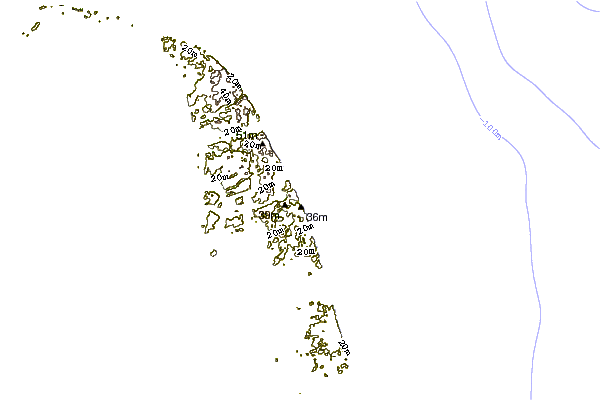Littoral autour Newcombs Hollow
