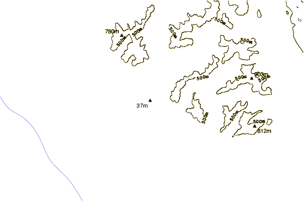 Littoral autour Nootka Island (Calvin Bay)