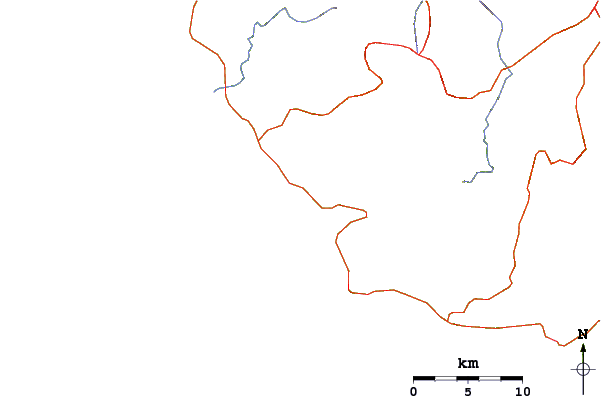 Routes et rivières à proximité Nosara Beach