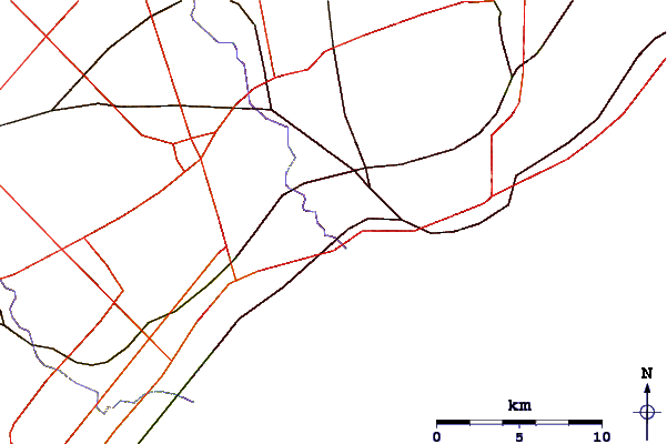 Routes et rivières à proximité Oshawa