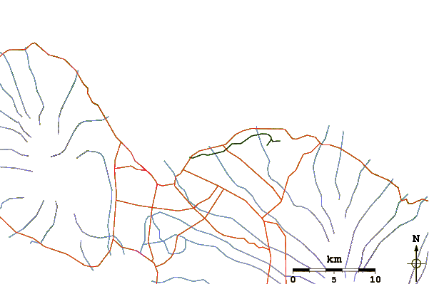 Routes et rivières à proximité Paia Bay