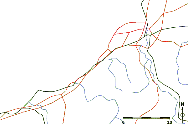 Routes et rivières à proximité Guethary - Parlementia