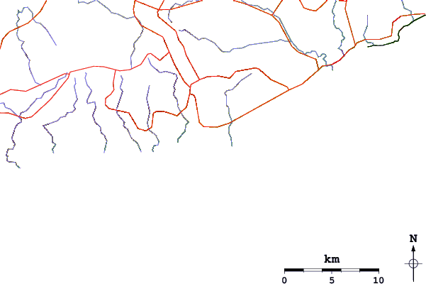 Routes et rivières à proximité Parsons Beach