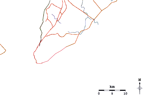 Routes et rivières à proximité Pedra do Sal
