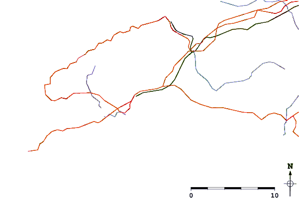 Routes et rivières à proximité Mounts Bay (Penzance)