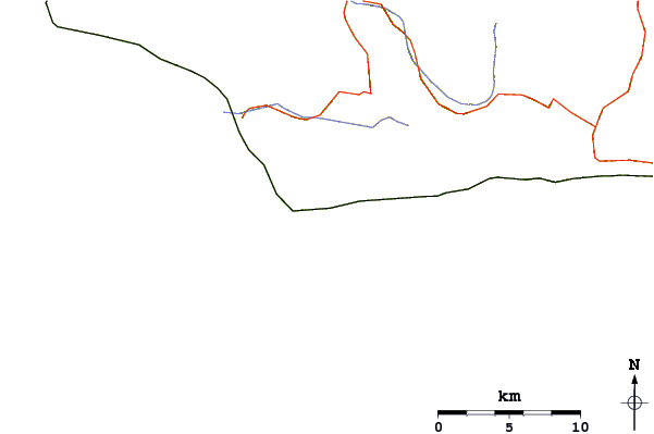 Routes et rivières à proximité Perkos