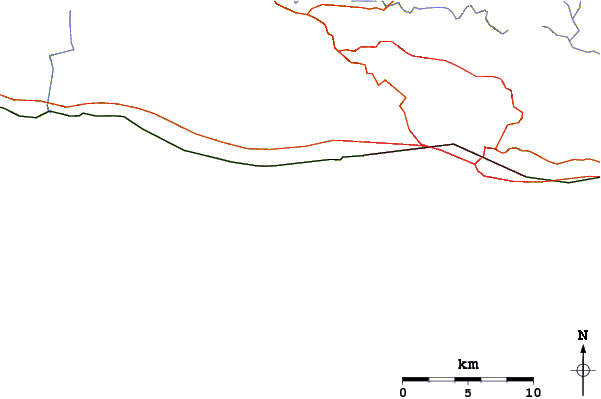 Routes et rivières à proximité Pescaderos