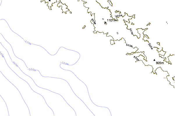 Littoral autour Pico Creek