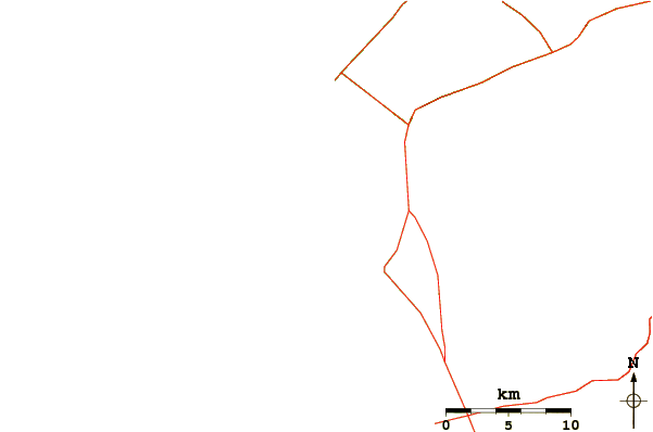 Routes et rivières à proximité Pine Trees