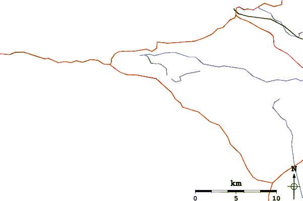 Routes et rivières à proximité Plage de Gwendrez