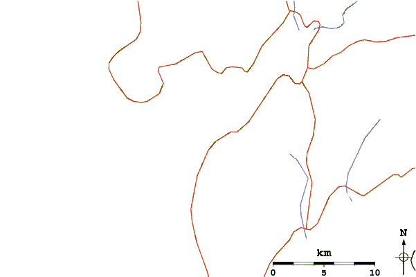 Routes et rivières à proximité Playa Aguieira