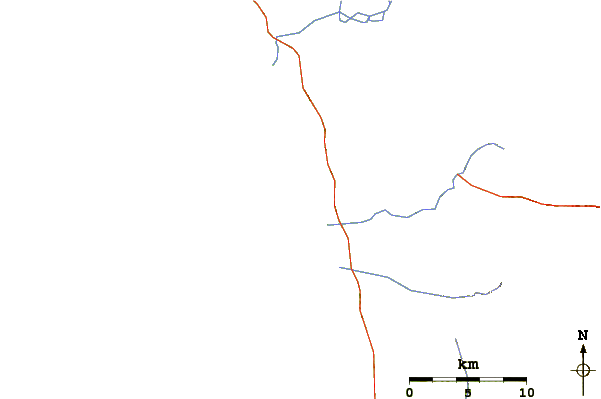 Routes et rivières à proximité Playa Los Cerritos