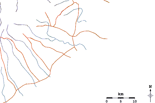 Routes et rivières à proximité Playa Malibu