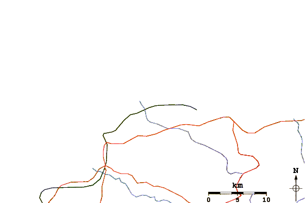 Routes et rivières à proximité Playa Motones