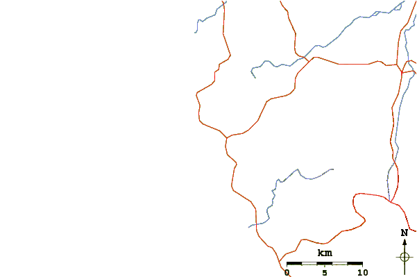 Routes et rivières à proximité Playa Negra